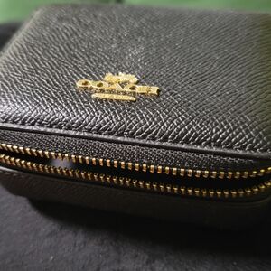 Coach Black Leather Accessory/ Pill Case